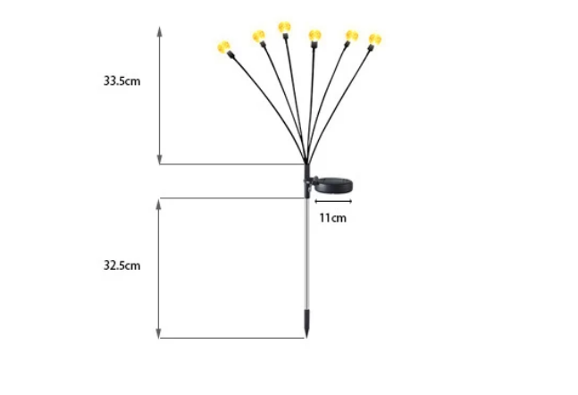 SOLARNE LED BAŠTENSKE LAMPE / LELUJAJUĆI SVICI