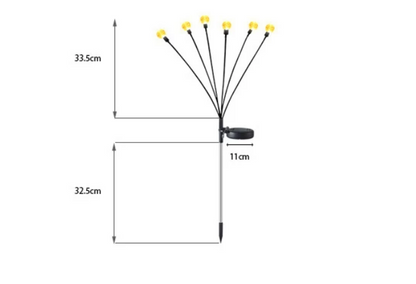 SOLARNE LED BAŠTENSKE LAMPE / LELUJAJUĆI SVICI